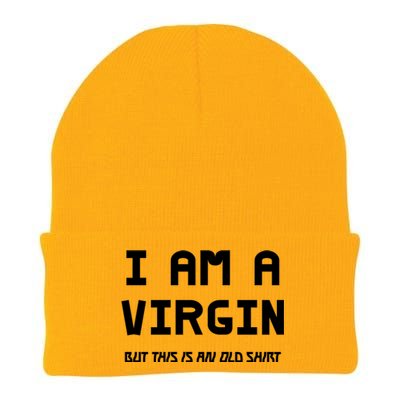 I Am A Virgin But This Is An Old Funny Gift Knit Cap Winter Beanie