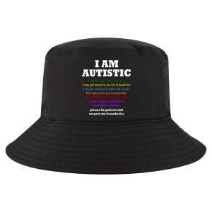 I Am Autistic Please Be Patient Cool Comfort Performance Bucket Hat