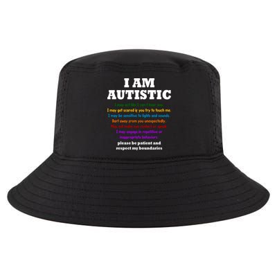 I Am Autistic Please Be Patient Cool Comfort Performance Bucket Hat