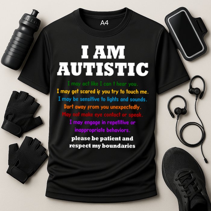 I Am Autistic Please Be Patient Cooling Performance Crew T-Shirt