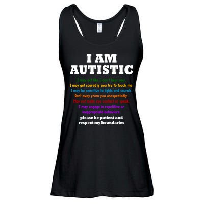 I Am Autistic Please Be Patient Ladies Essential Flowy Tank