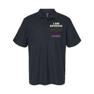 I Am Autistic Please Be Patient Softstyle Adult Sport Polo