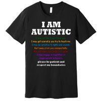 I Am Autistic Please Be Patient Premium T-Shirt