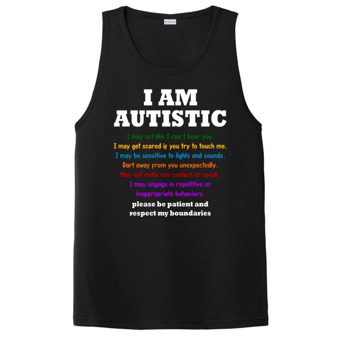 I Am Autistic Please Be Patient PosiCharge Competitor Tank