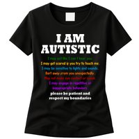 I Am Autistic Please Be Patient Womens T-Shirt