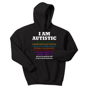 I Am Autistic Please Be Patient Kids Hoodie