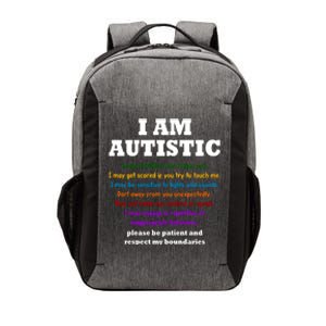 I Am Autistic Please Be Patient Vector Backpack