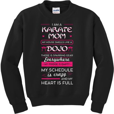 I Am A Karate Mom Japanese Martial Arts Mothers Day Gift Kids Sweatshirt