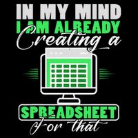 I Am Already Creating A Spreadsheet Excel Accountant 16 in Basic Backpack
