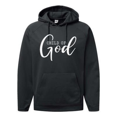 I Am A Child Of God Lord Jesus Christ Christian Salvation Performance Fleece Hoodie