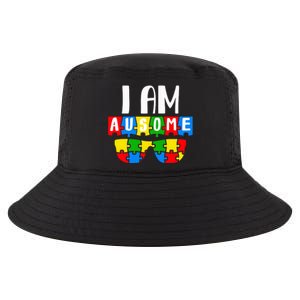 I Am Ausome Autism Puzzle Autism Awareness Month Cool Comfort Performance Bucket Hat