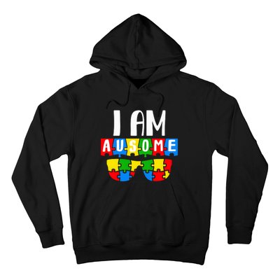 I Am Ausome Autism Puzzle Autism Awareness Month Hoodie