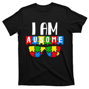 I Am Ausome Autism Puzzle Autism Awareness Month T-Shirt