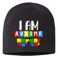 I Am Ausome Autism Puzzle Autism Awareness Month Sustainable Beanie