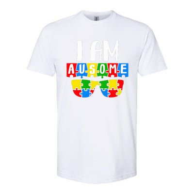 I Am Ausome Autism Puzzle Autism Awareness Month Softstyle® CVC T-Shirt