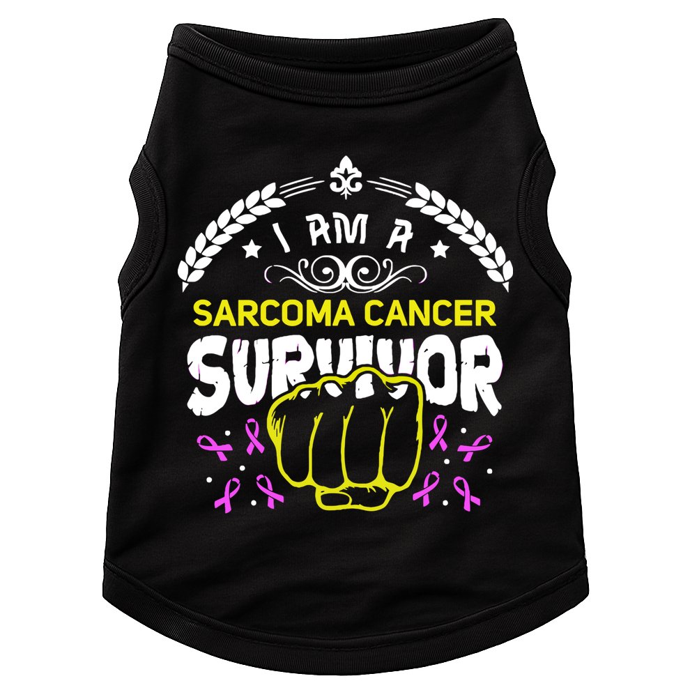 I Am A Sarcoma Cancer Survivor For Support Cancer Survivor Cute Gift Doggie Tank
