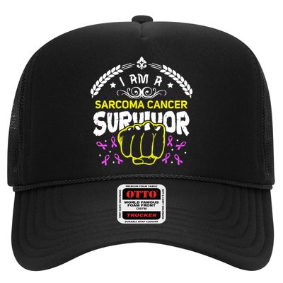 I Am A Sarcoma Cancer Survivor For Support Cancer Survivor Cute Gift Trucker Hat