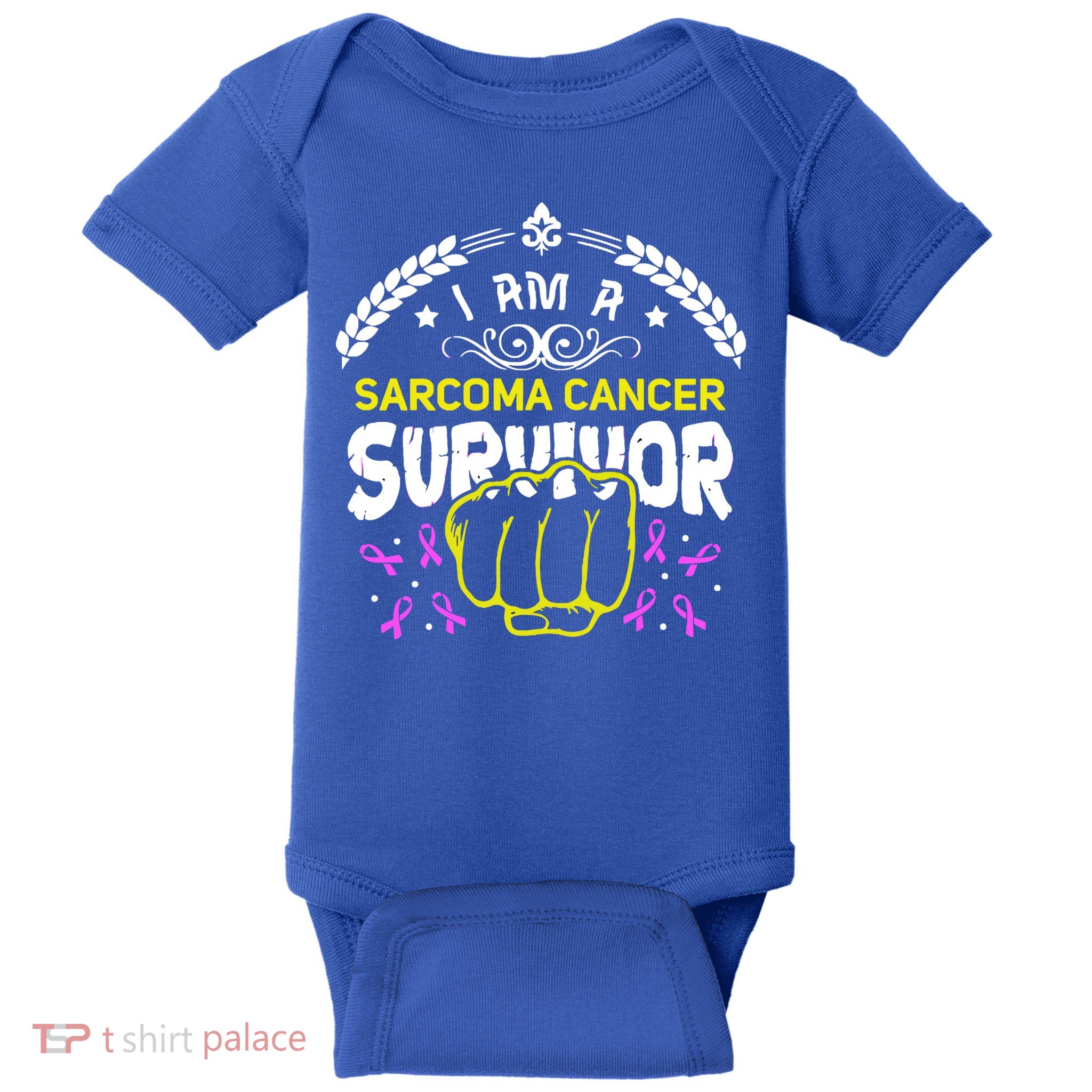I Am A Sarcoma Cancer Survivor For Support Cancer Survivor Cute Gift Baby Bodysuit