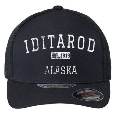 Iditarod Alaska AK Vintage Flexfit Unipanel Trucker Cap