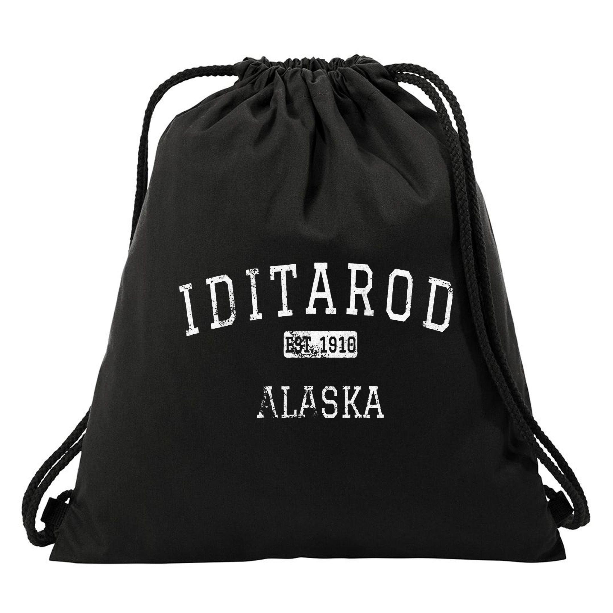 Iditarod Alaska AK Vintage Drawstring Bag