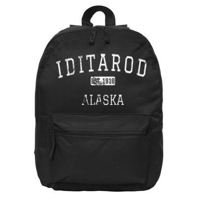 Iditarod Alaska AK Vintage 16 in Basic Backpack