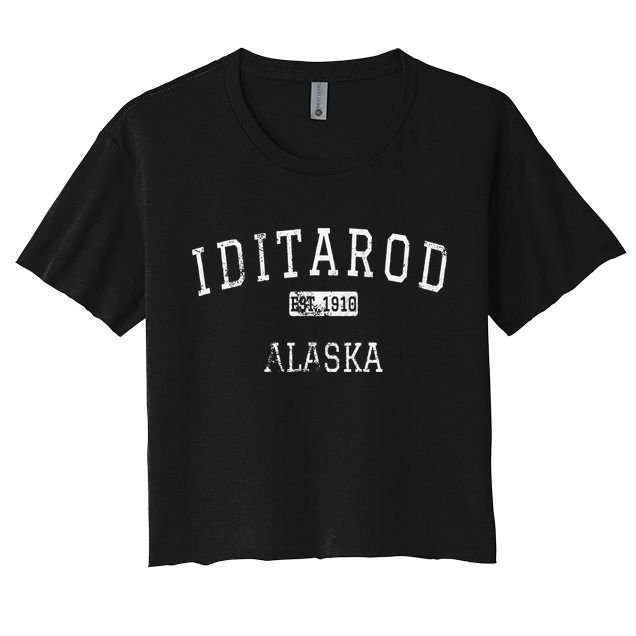 Iditarod Alaska AK Vintage Crop Top