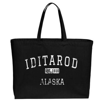 Iditarod Alaska AK Vintage Cotton Canvas Jumbo Tote