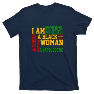 I Am A Black Woman Juneteenth Since 1865 Afro America Gift T-Shirt