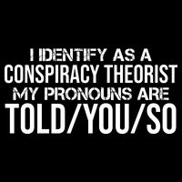 Identify As A Conspiracy Theorist Pronouns Are Told You So 16 in Basic Backpack