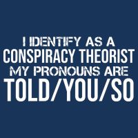 Identify As A Conspiracy Theorist Pronouns Are Told You So Infant Baby Jersey Bodysuit