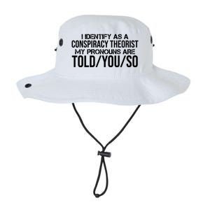 Identify As A Conspiracy Theorist Pronouns Are Told You So Legacy Cool Fit Booney Bucket Hat