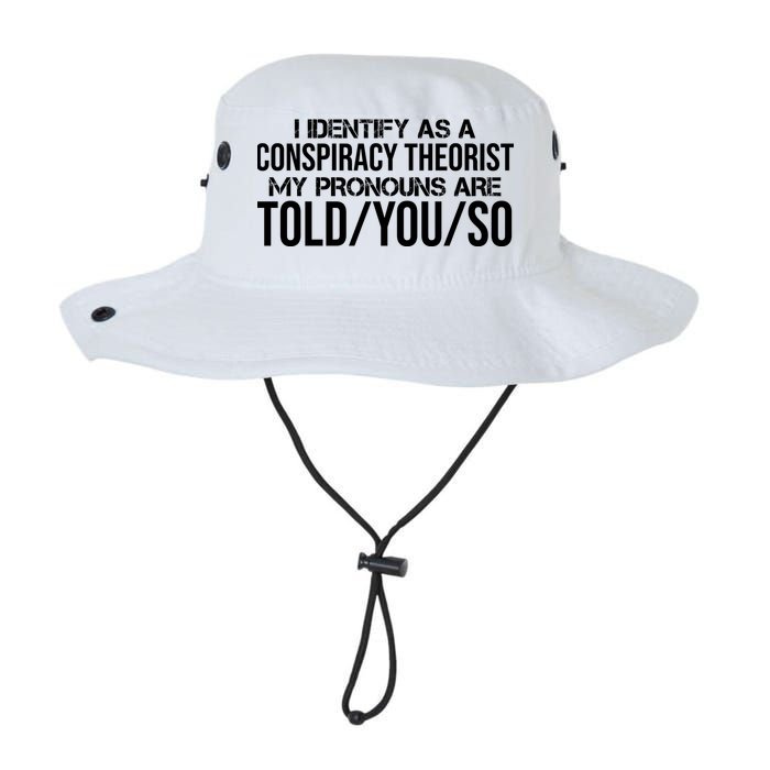 Identify As A Conspiracy Theorist Pronouns Are Told You So Bucket Hat