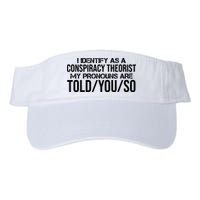 Identify As A Conspiracy Theorist Pronouns Are Told You So Visor