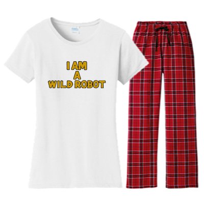 I Am A Wild Robot Women's Flannel Pajama Set