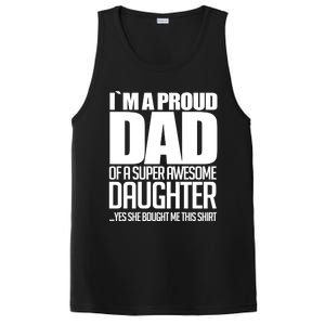 I Am A Proud Dad Of A Super Awesome Daughter Gift PosiCharge Competitor Tank