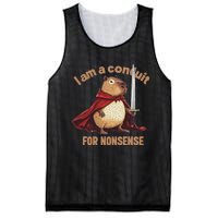 I Am A Conduit For Nonsense Funny Mesh Reversible Basketball Jersey Tank