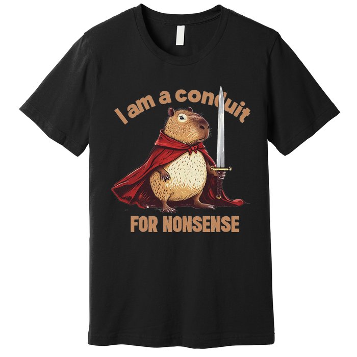 I Am A Conduit For Nonsense Funny Premium T-Shirt