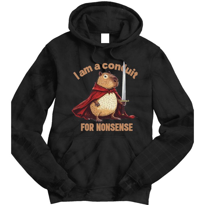 I Am A Conduit For Nonsense Funny Tie Dye Hoodie