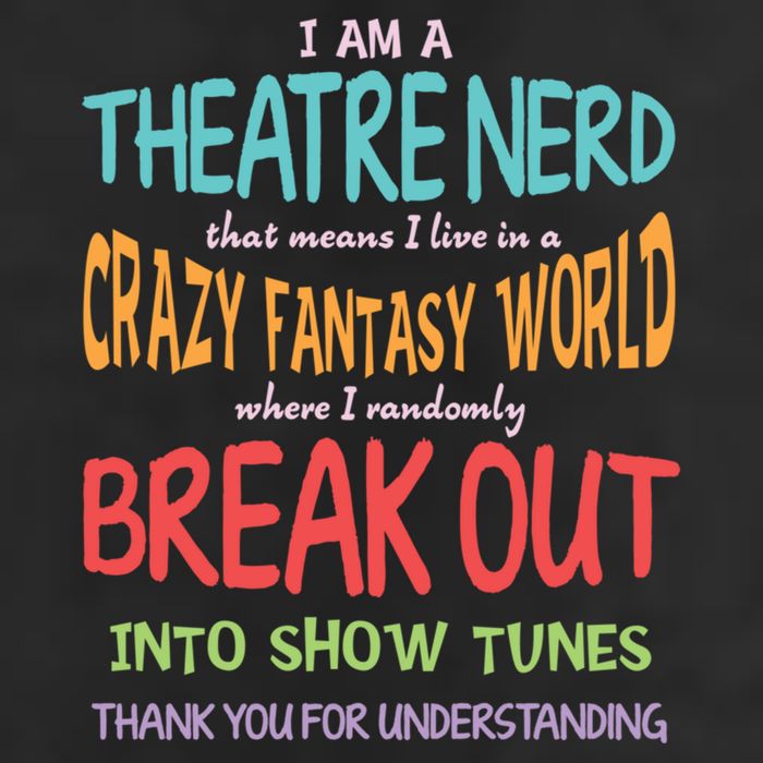 I Am A Theatre Nerd Pun Meaningful Gift Funny Theatre Musical Theater Geek Gift 7 Panel Mesh Trucker Snapback Hat