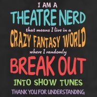I Am A Theatre Nerd Pun Meaningful Gift Funny Theatre Musical Theater Geek Gift Adult Drive Performance Visor