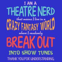 I Am A Theatre Nerd Pun Meaningful Gift Funny Theatre Musical Theater Geek Gift Apron