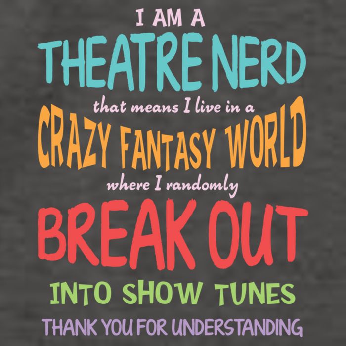 I Am A Theatre Nerd Pun Meaningful Gift Funny Theatre Musical Theater Geek Gift Vector Backpack