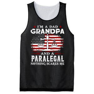 I Am A Dad Granpa And A Paralegal Nothing Scares Me Fathers Day Gift Mesh Reversible Basketball Jersey Tank