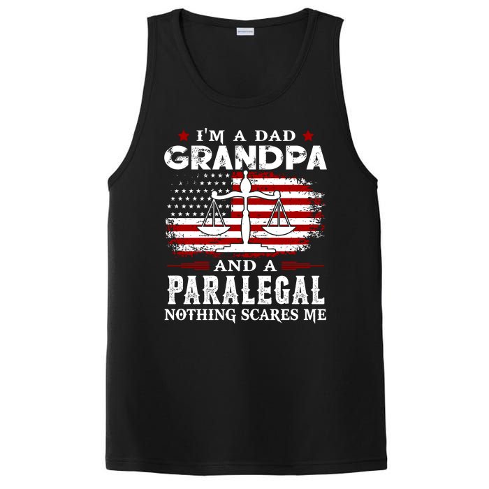 I Am A Dad Granpa And A Paralegal Nothing Scares Me Fathers Day Gift PosiCharge Competitor Tank