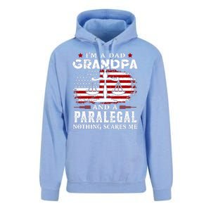 I Am A Dad Granpa And A Paralegal Nothing Scares Me Fathers Day Gift Unisex Surf Hoodie