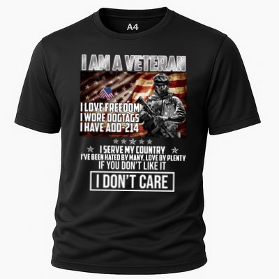 I Am A Veteran If You Don't Like It I Don't Care Performance Shirt