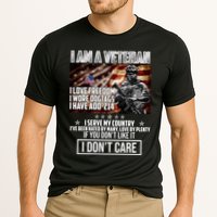 I Am A Veteran If You Don't Like It I Don't Care Performance Shirt