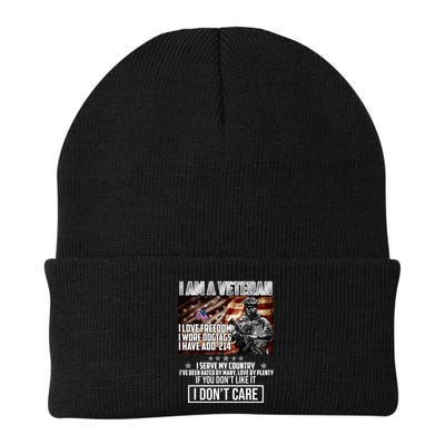 I Am A Veteran If You Don't Like It I Don't Care Beanie