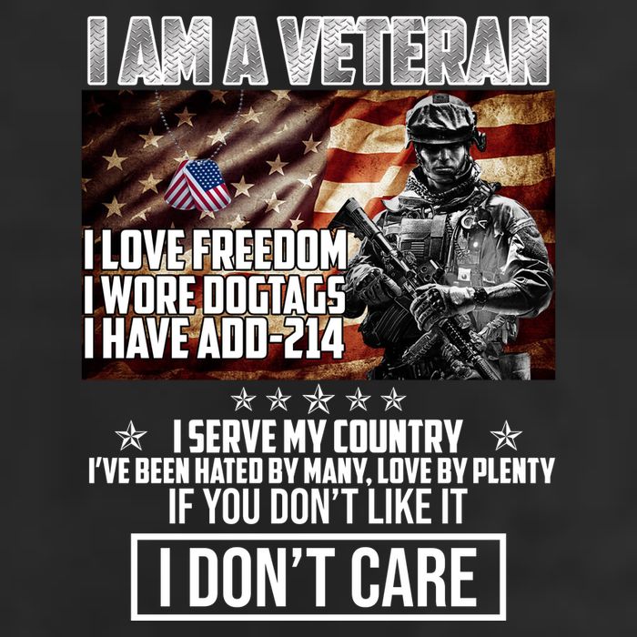 I Am A Veteran If You Don't Like It I Don't Care Trucker Hat