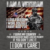 I Am A Veteran If You Don't Like It I Don't Care Vector Backpack